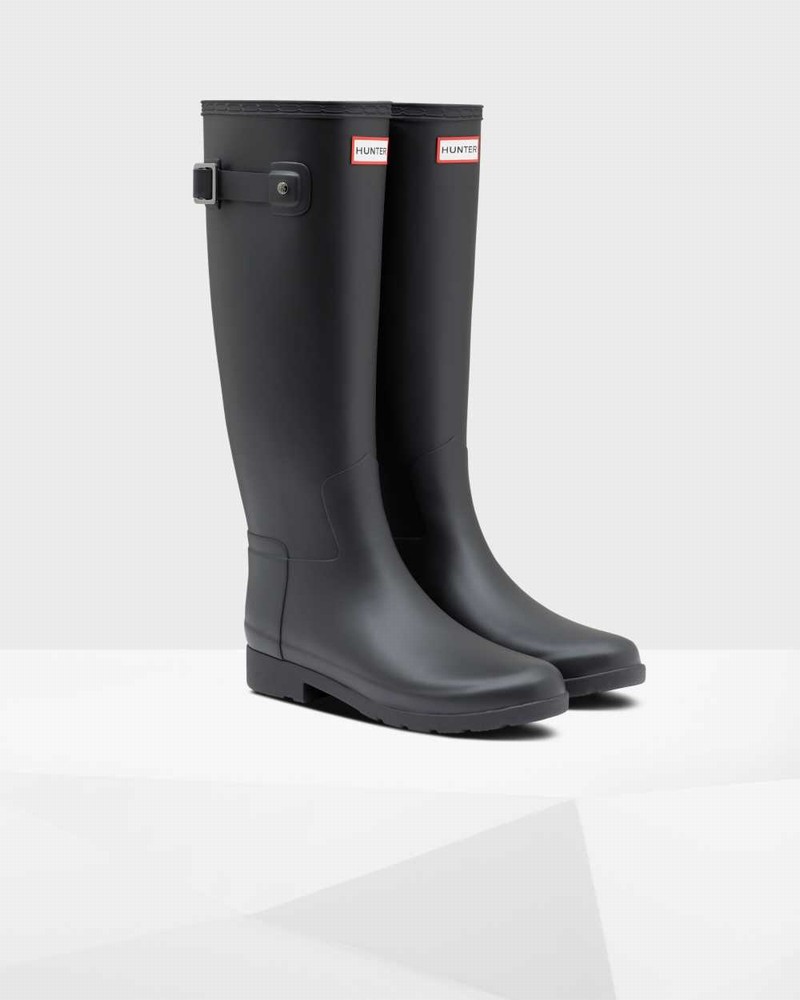 Botas Wellington Hunter Refined Slim Fit Feminino Pretas | 196036316
