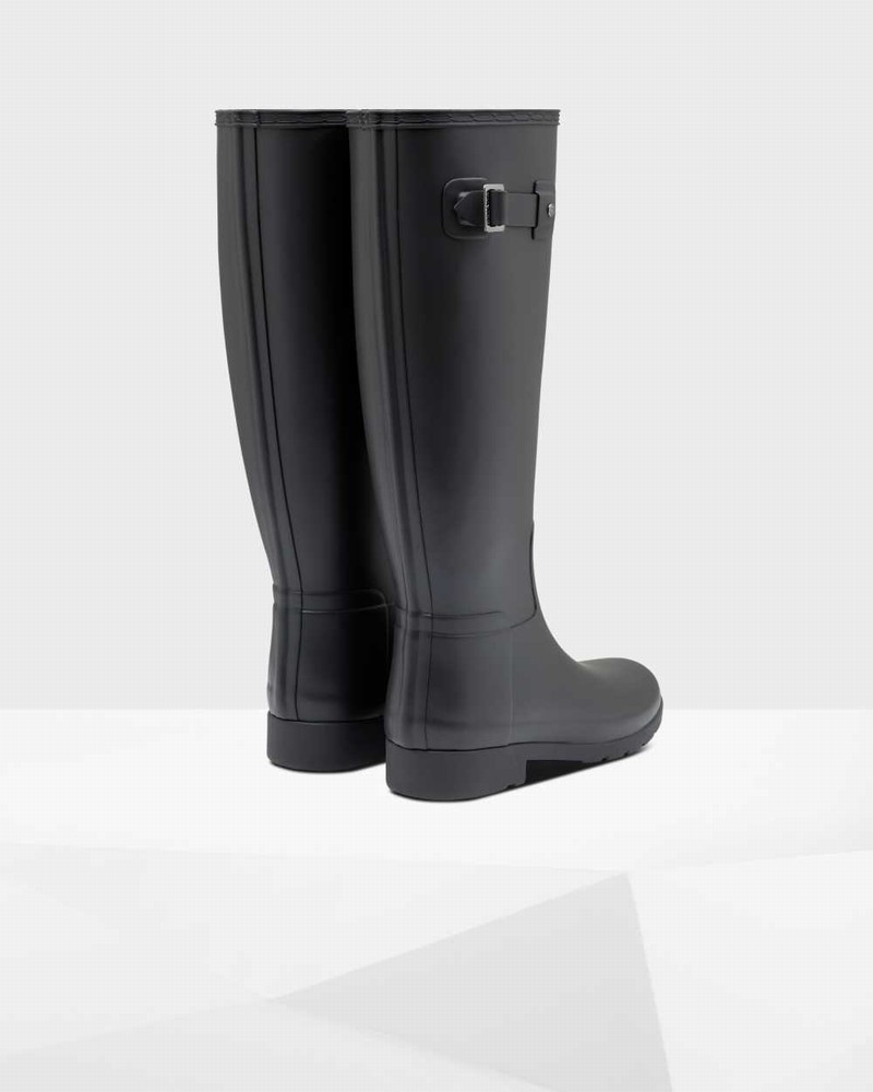 Botas Wellington Hunter Refined Slim Fit Feminino Pretas | 196036316