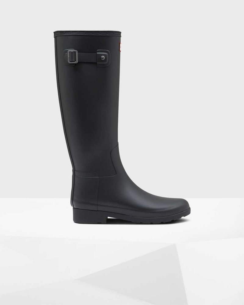 Botas Wellington Hunter Refined Slim Fit Feminino Pretas | 196036316