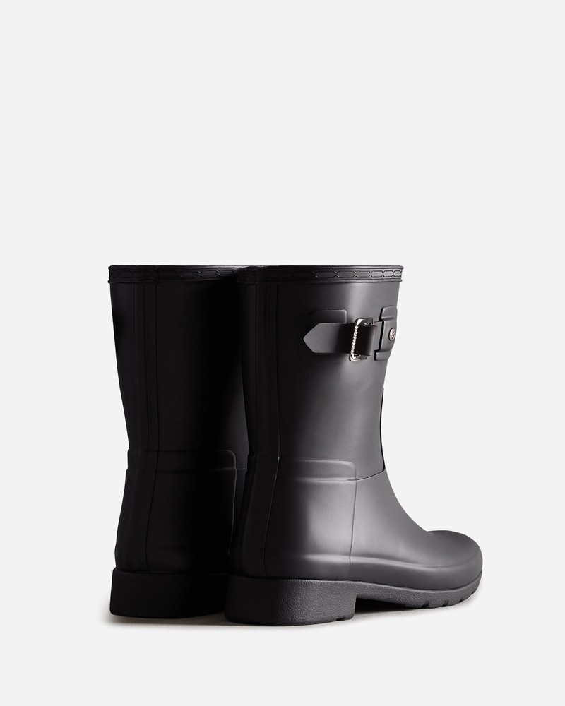 Botas Wellington Hunter Refined Slim Fit Short Feminino Pretas | 465154999