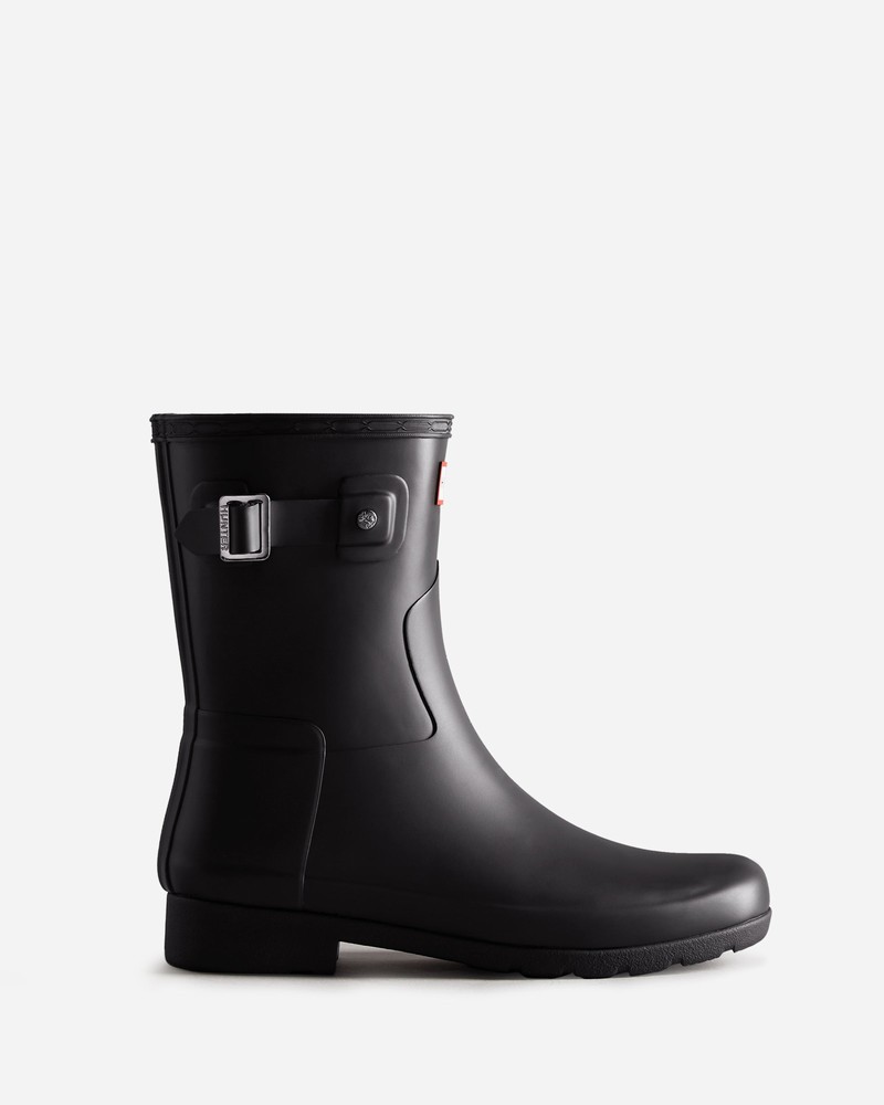 Botas Wellington Hunter Refined Slim Fit Short Feminino Pretas | 465154999