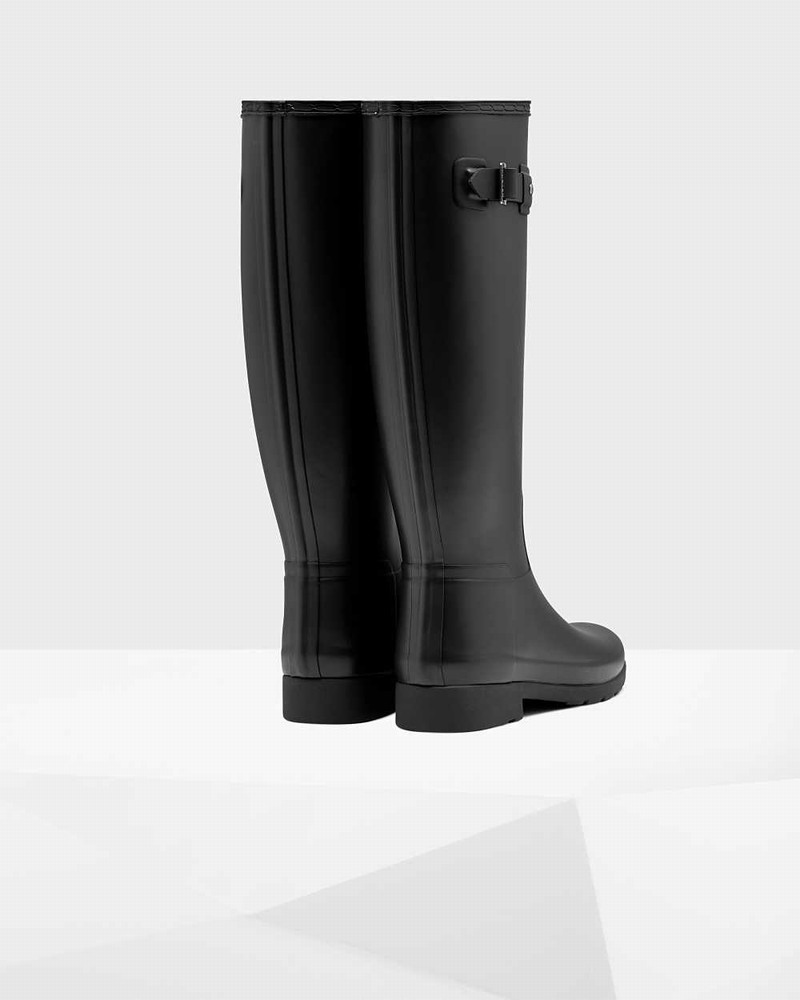 Botas Wellington Hunter Refined Slim Fit Tall Feminino Pretas | 772834942