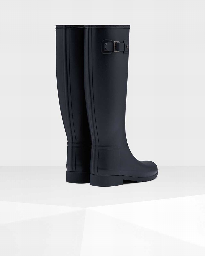 Botas Wellington Hunter Refined Slim Fit Tall Feminino Azul Marinho | 916518984