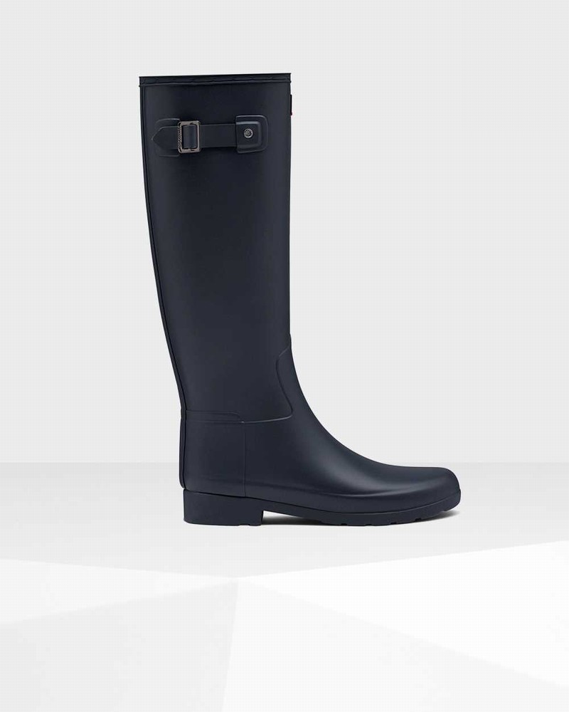 Botas Wellington Hunter Refined Slim Fit Tall Feminino Azul Marinho | 916518984