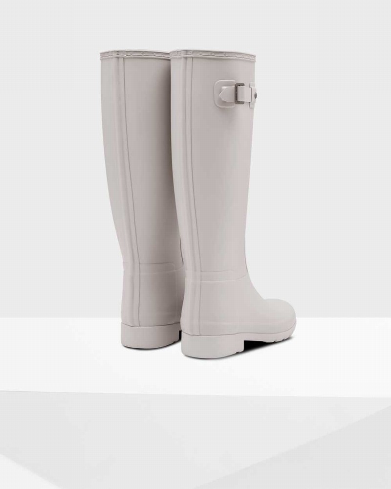 Botas Wellington Hunter Refined Slim Fit Tall Feminino Cinzentas | 691172671