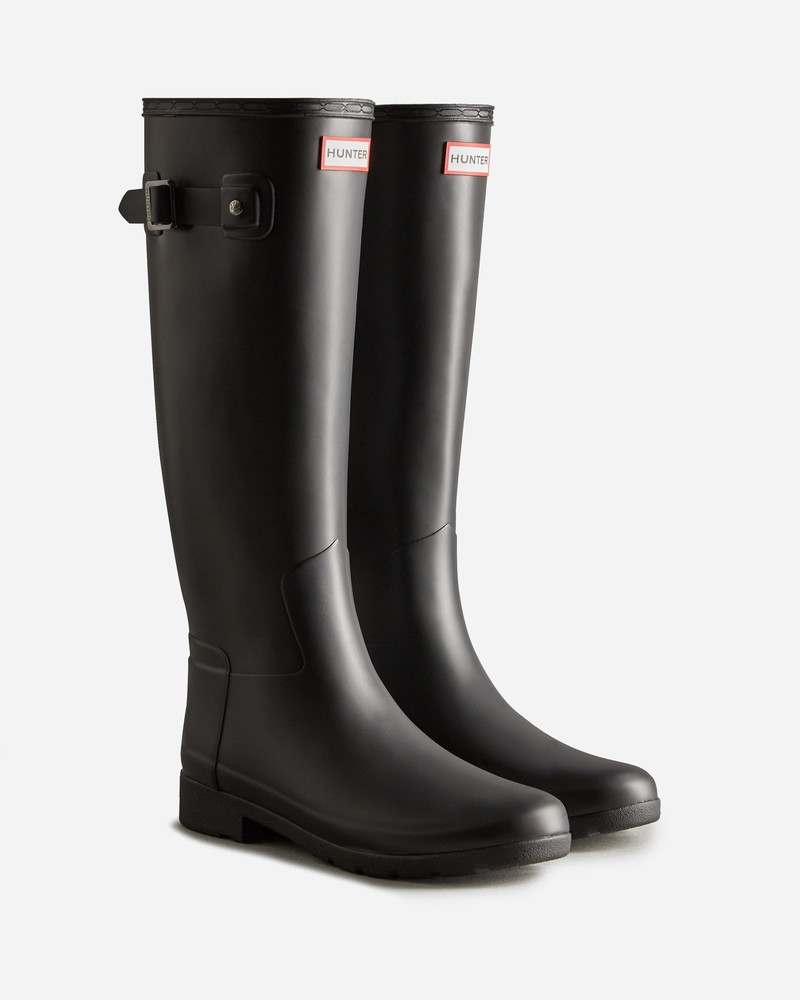 Botas Wellington Hunter Refined Slim Fit Tall Feminino Pretas | 604753330