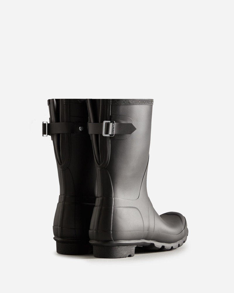 Botas Wellington Hunter Short Back Adjustable Feminino Pretas | 233171189