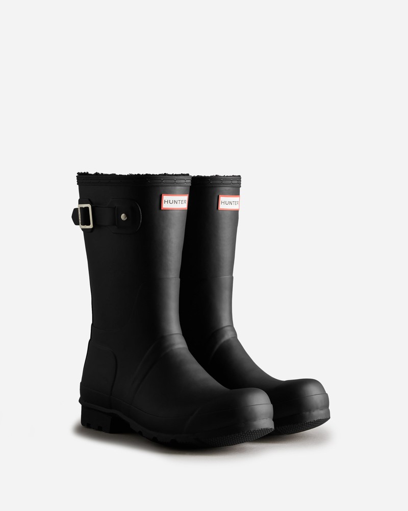 Botas Wellington Hunter Short Insulated Masculino Pretas | 947586663