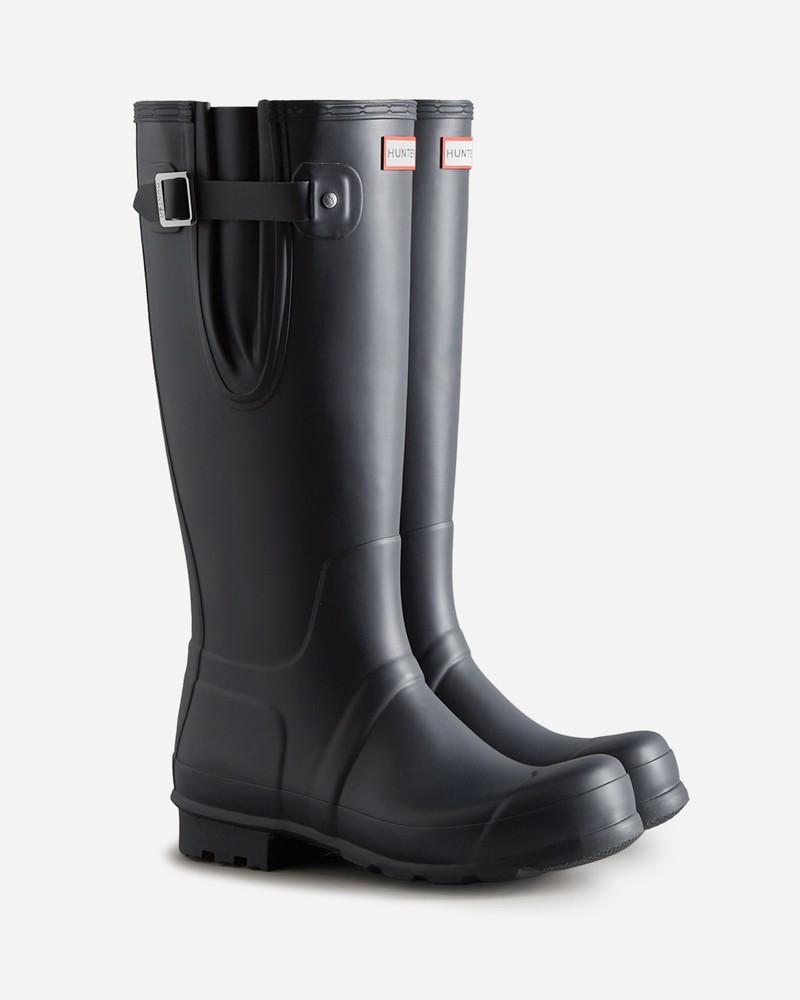 Botas Wellington Hunter Tall Side Adjustable Masculino Azul Marinho | 532020652