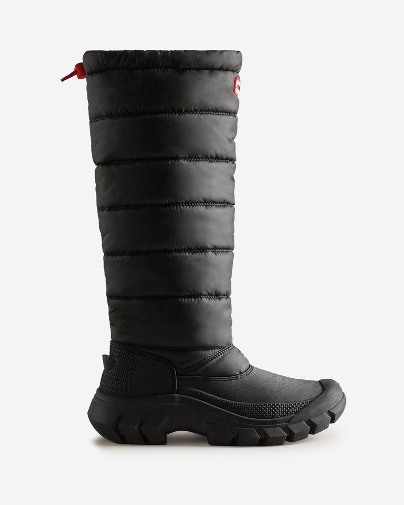 Botas de Neve Hunter Intrepid Insulated Tall Feminino Pretas | 862396002