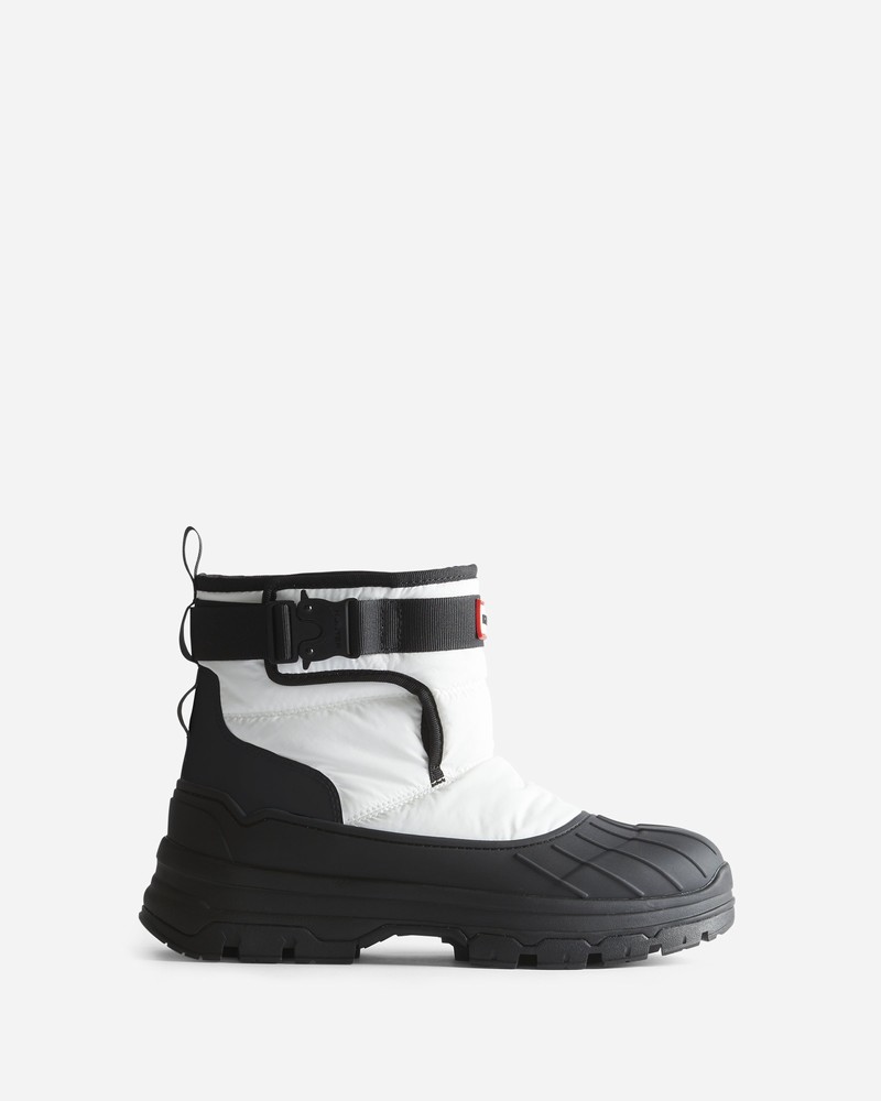 Botas de Neve Hunter Intrepid Short Buckle Feminino Branco | 542754341