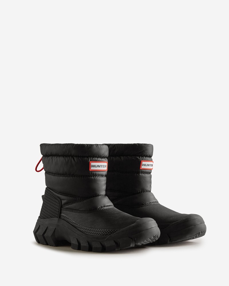 Botas de Neve Hunter Intrepid Short Feminino Pretas | 233653309