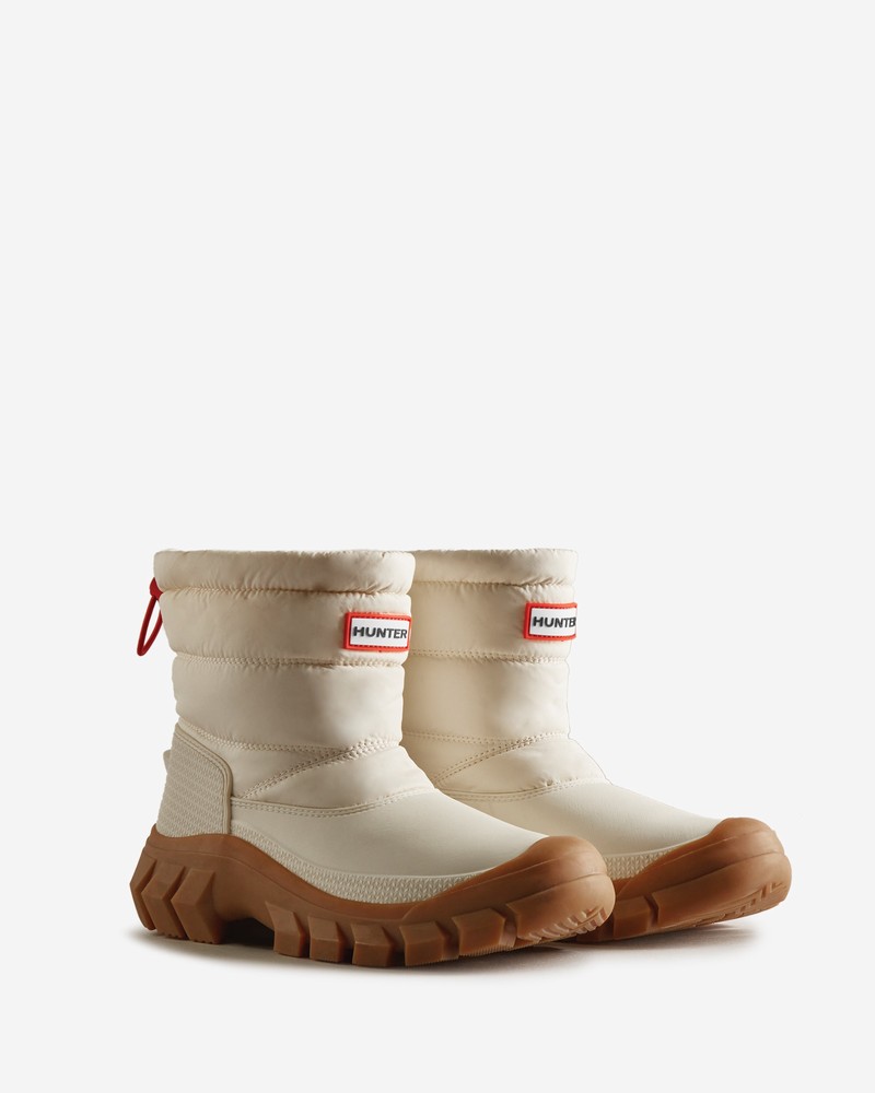 Botas de Neve Hunter Intrepid Short Feminino Branco | 496530600