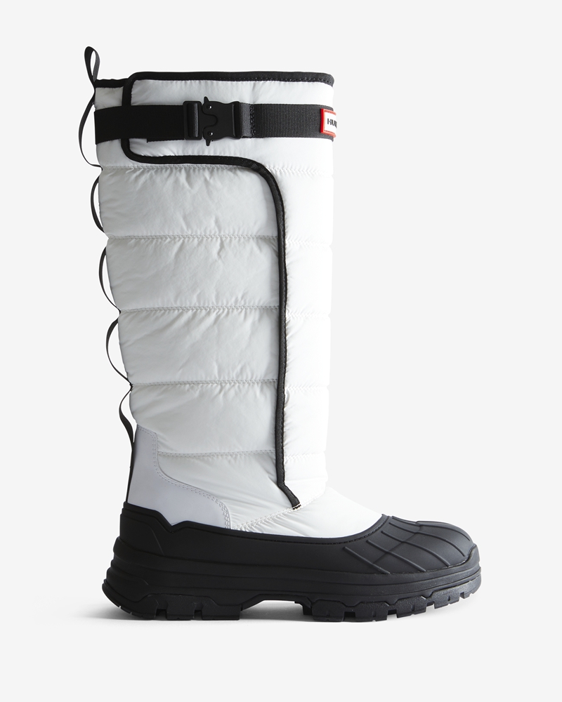 Botas de Neve Hunter Intrepid Tall Buckle Feminino Branco | 137186826
