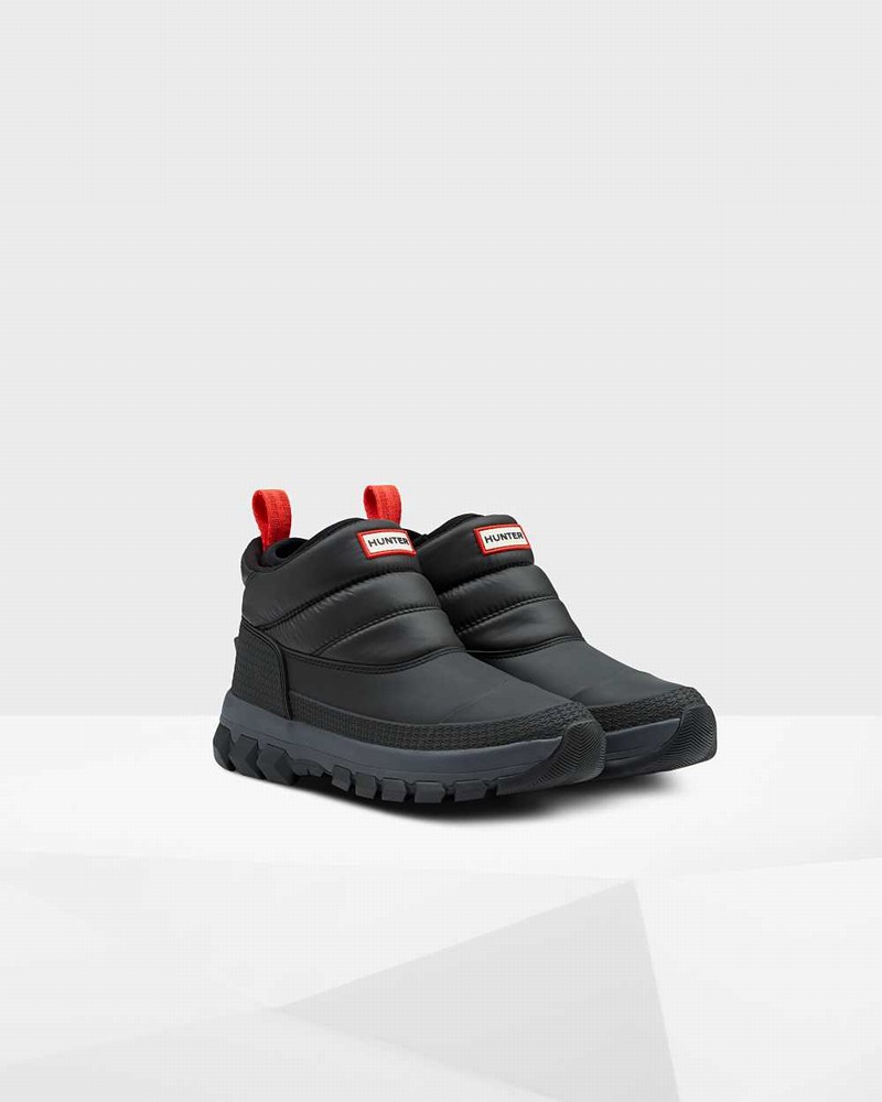 Botas de Neve Hunter Original Insulated Ankle Feminino Pretas | 622728543