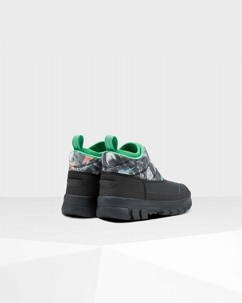 Botas de Neve Hunter Original Printed Insulated Ankle Feminino Pretas | 84317416