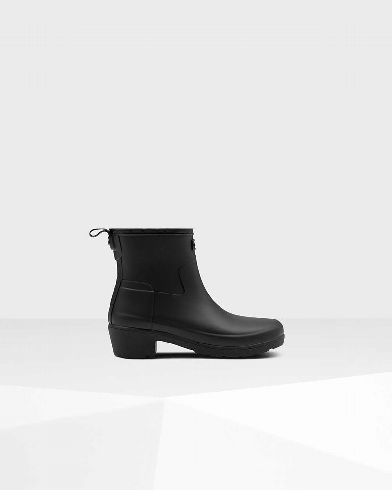 Botins Hunter Refined Slim Fit Low Heel Feminino Pretas | 747479351