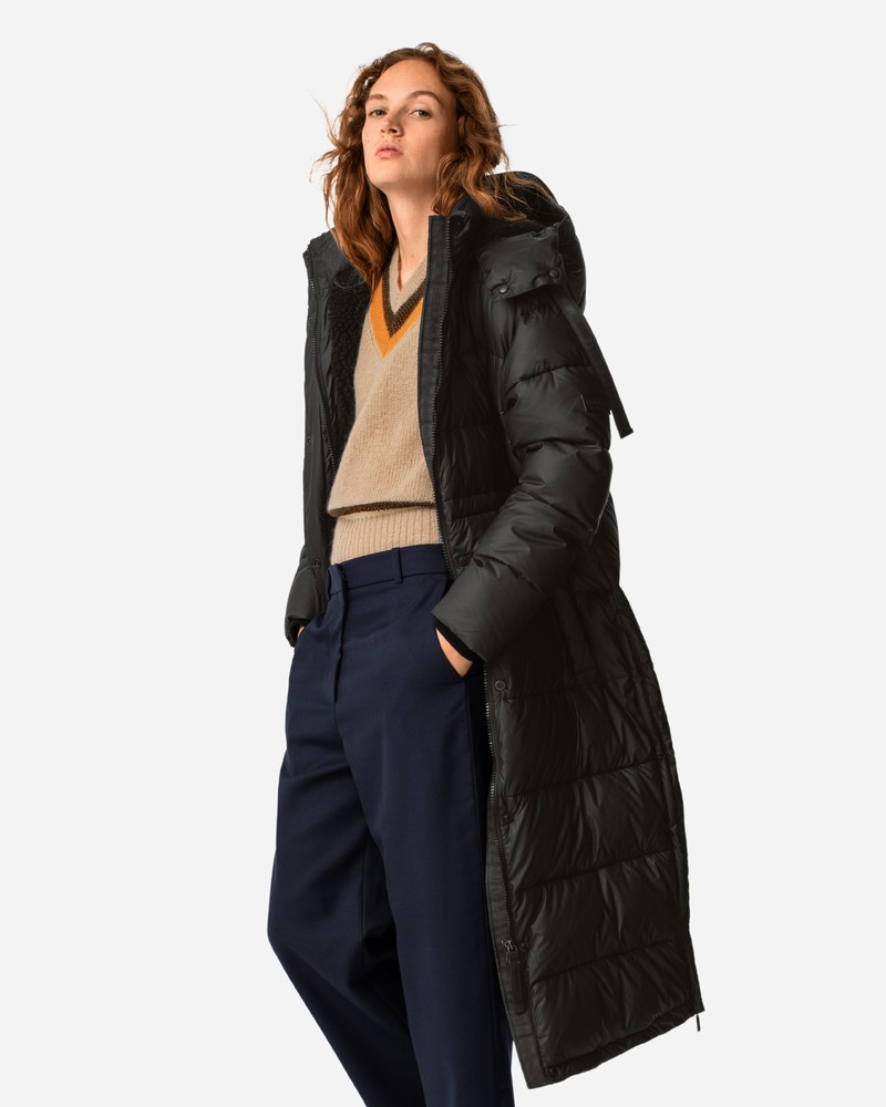 Casacos Hunter Intrepid Long Puffer Feminino Pretas | 449480578