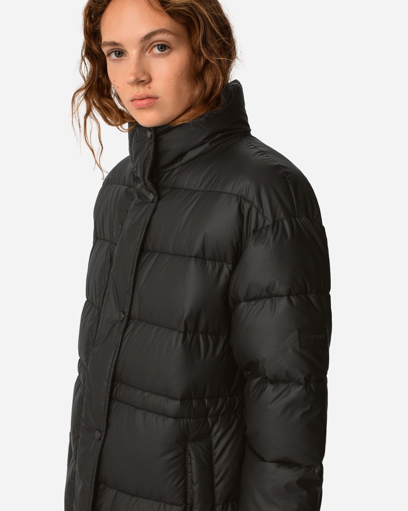 Casacos Hunter Intrepid Long Puffer Feminino Pretas | 449480578