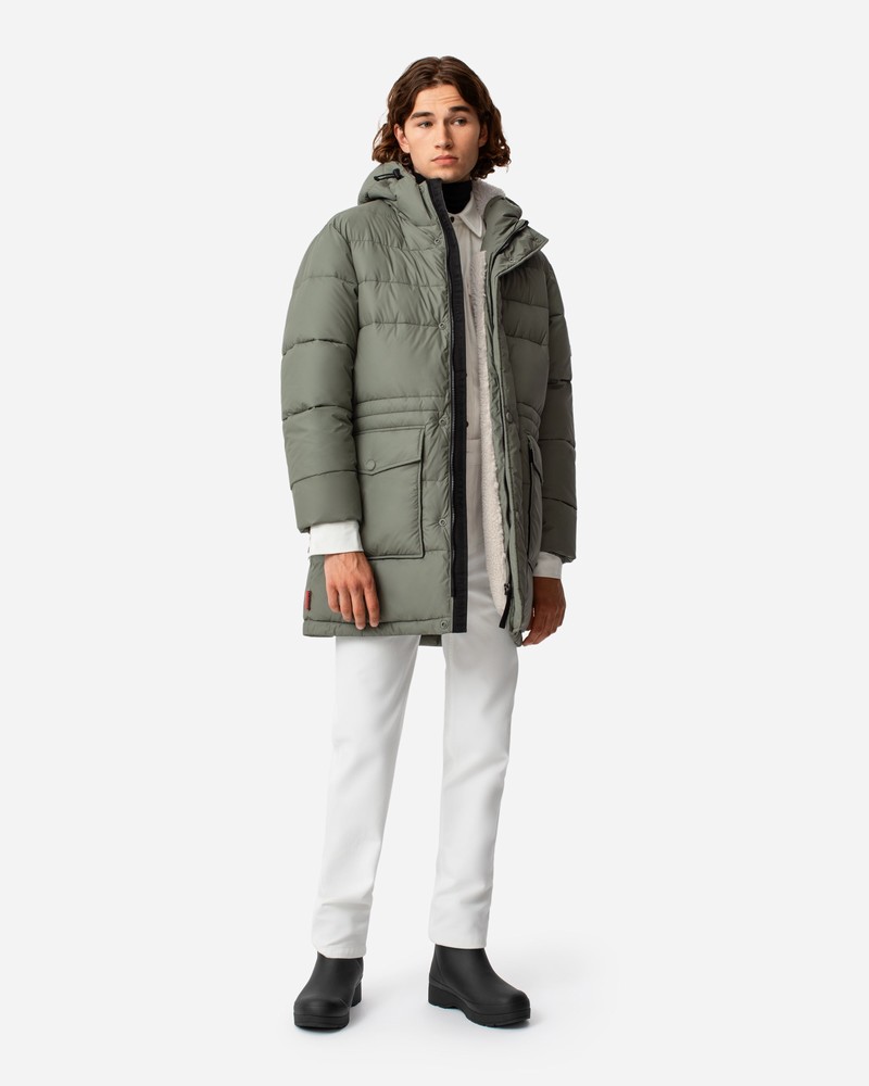 Casacos Hunter Intrepid Long Puffer Masculino Verdes | 352423213