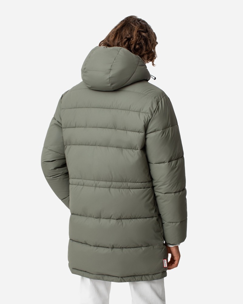 Casacos Hunter Intrepid Long Puffer Masculino Verdes | 352423213