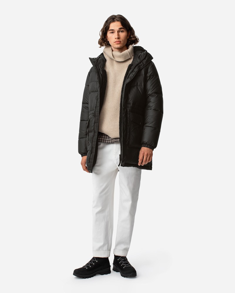Casacos Hunter Intrepid Long Puffer Masculino Pretas | 182521005