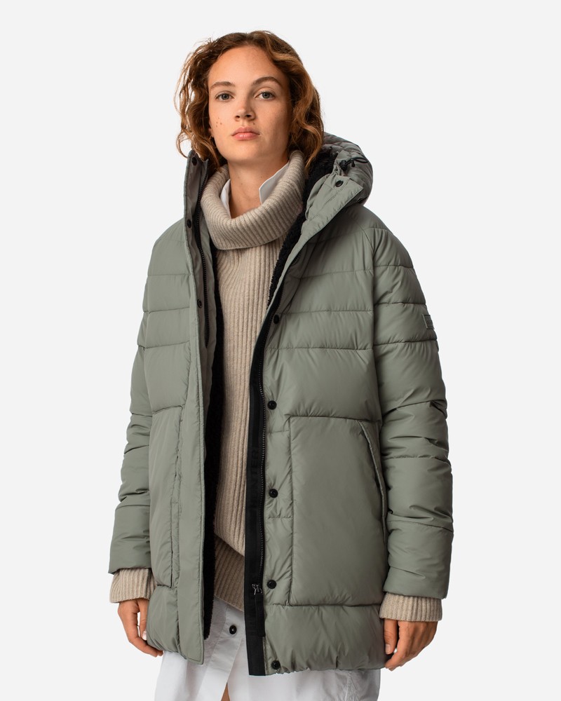 Casacos Hunter Intrepid Mid Puffer Feminino Verdes | 352630275