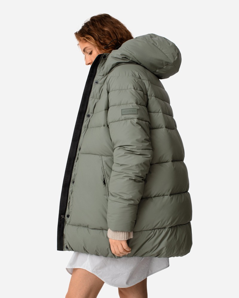 Casacos Hunter Intrepid Mid Puffer Feminino Verdes | 352630275