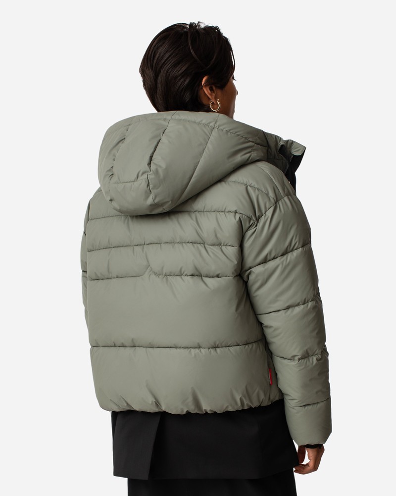 Casacos Hunter Intrepid Short Puffer Feminino Verdes | 394804317