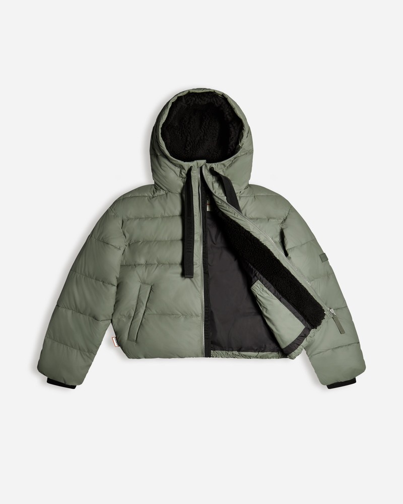 Casacos Hunter Intrepid Short Puffer Feminino Verdes | 394804317