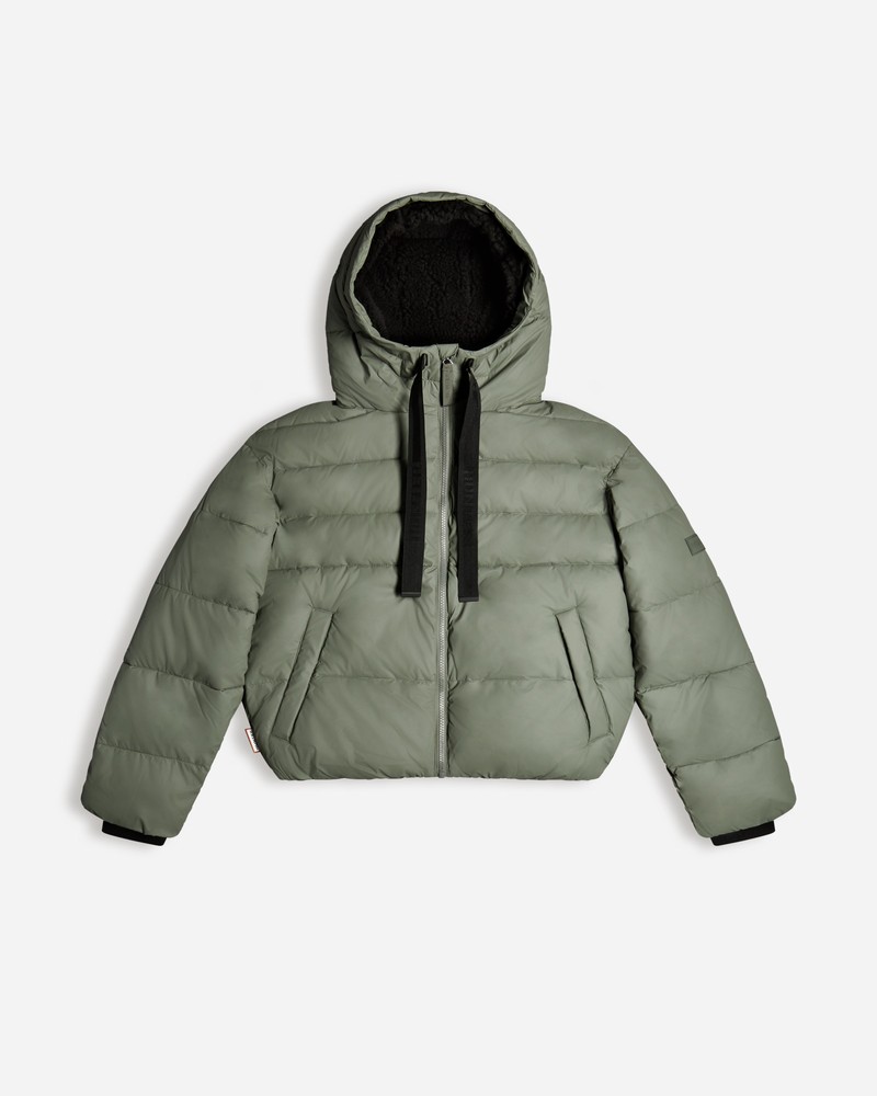 Casacos Hunter Intrepid Short Puffer Feminino Verdes | 394804317