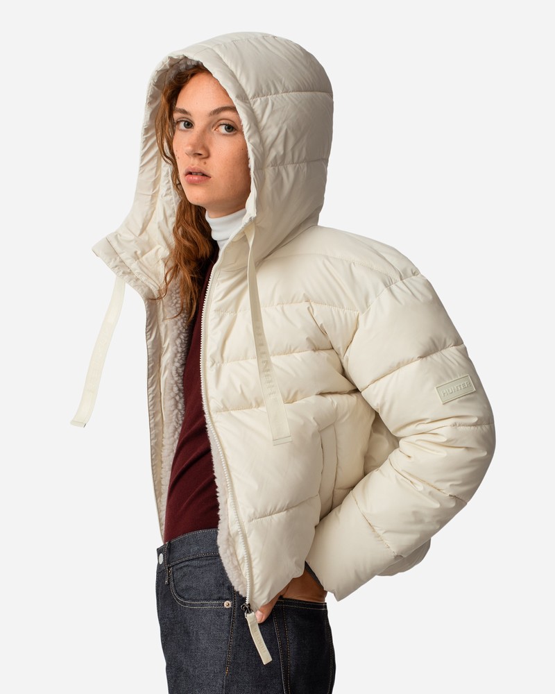Casacos Hunter Intrepid Short Puffer Feminino Branco | 947293513
