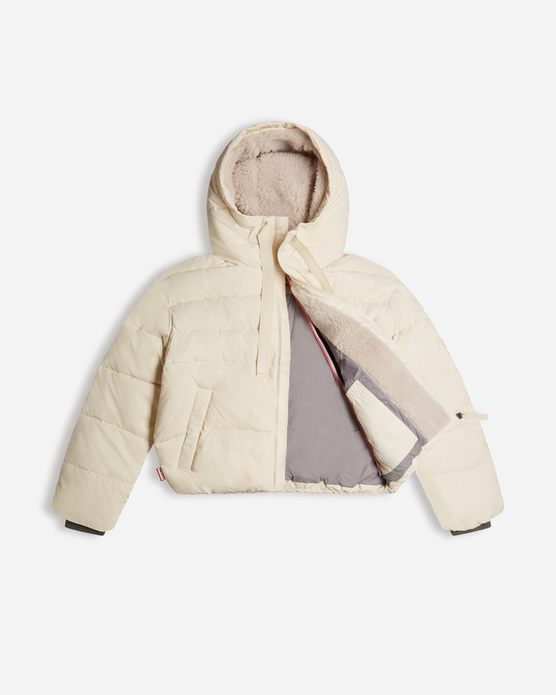 Casacos Hunter Intrepid Short Puffer Feminino Branco | 947293513