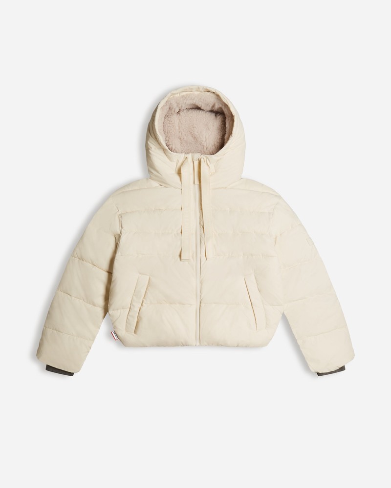 Casacos Hunter Intrepid Short Puffer Feminino Branco | 947293513