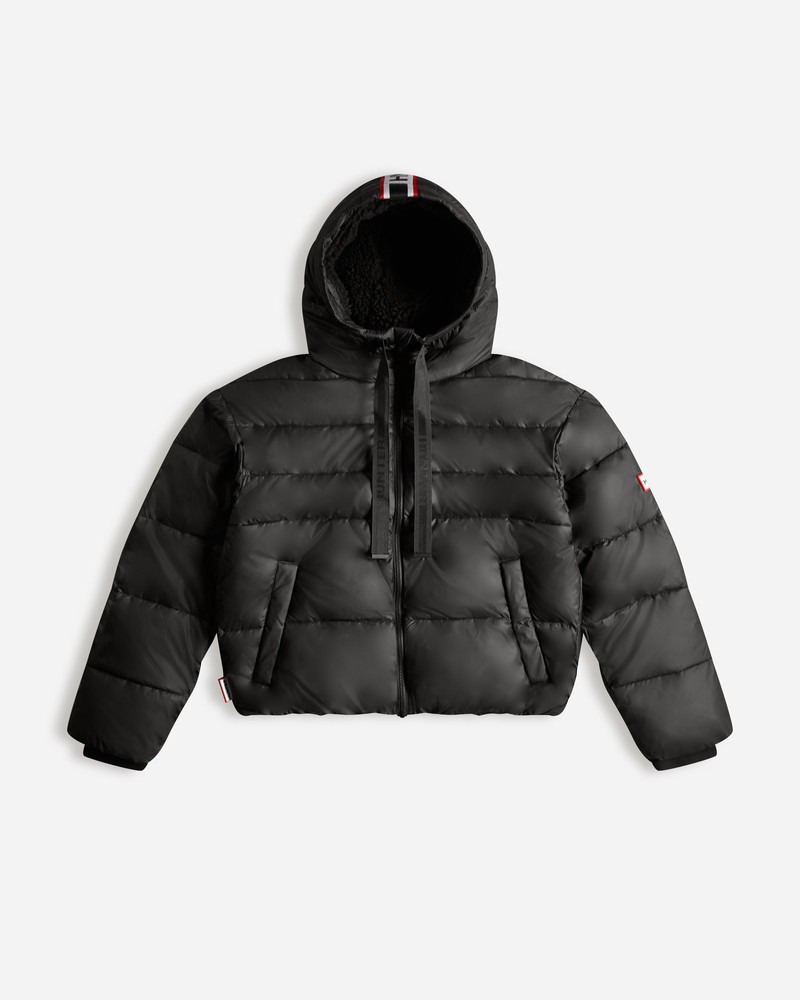 Casacos Hunter Intrepid Short Puffer Feminino Pretas | 703783031