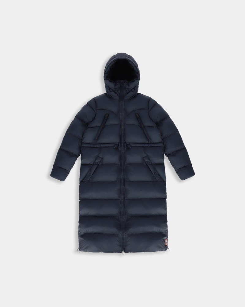 Casacos Hunter Original Long Puffer Feminino Azul Marinho | 242724697