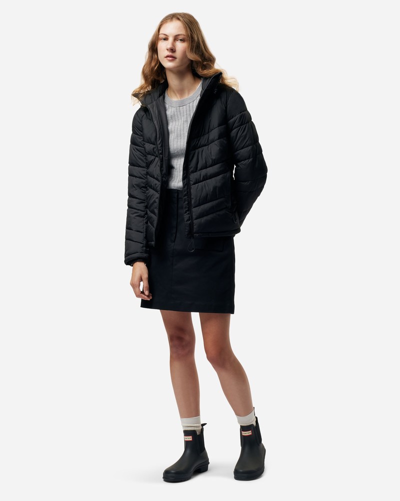 Casacos Hunter Travel Packable Puffer Feminino Pretas | 378604682