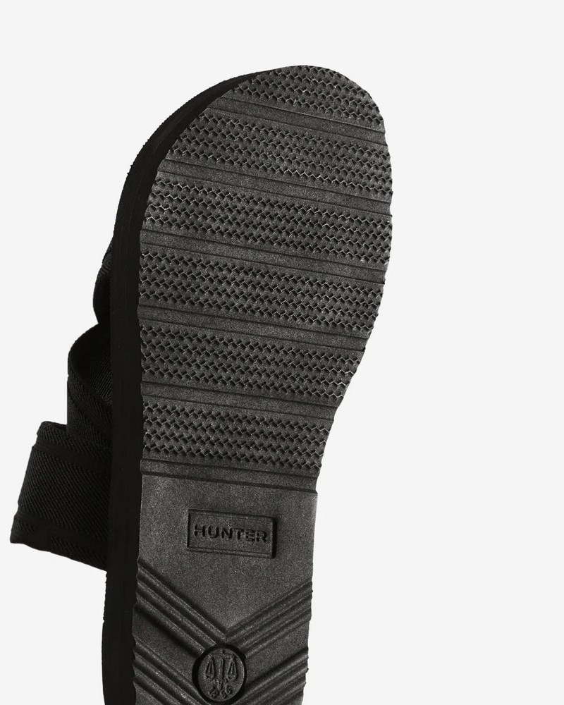 Chinelos Hunter Elastic Crossover Logo Feminino Pretas | 894660622