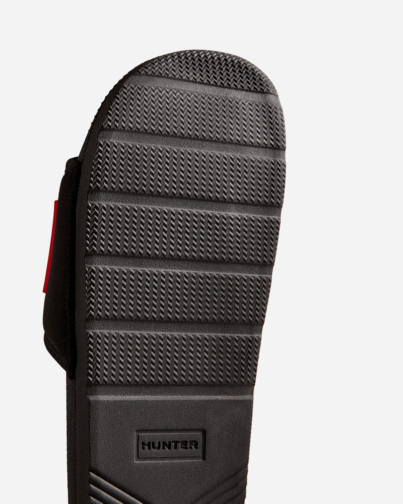 Chinelos Hunter Neoprene Logo Masculino Pretas | 751417612