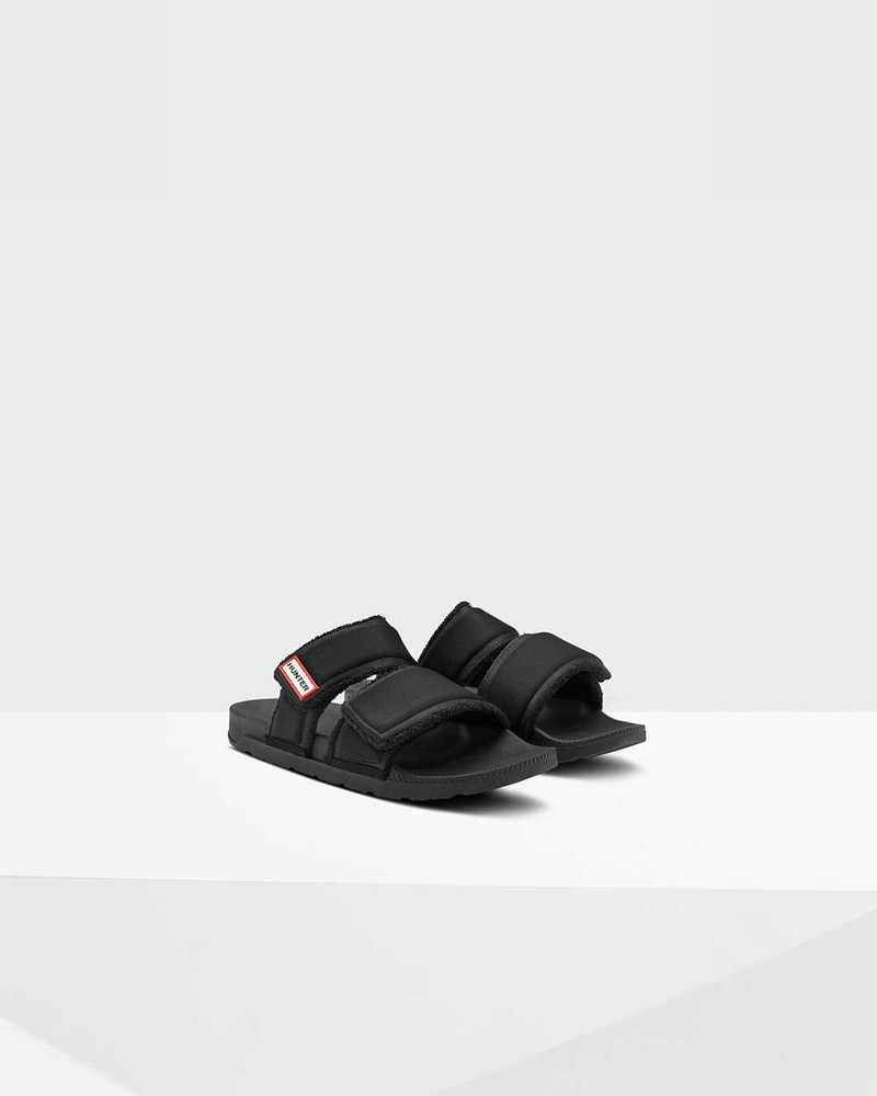 Chinelos Hunter Original Double Strap Feminino Pretas | 443719766