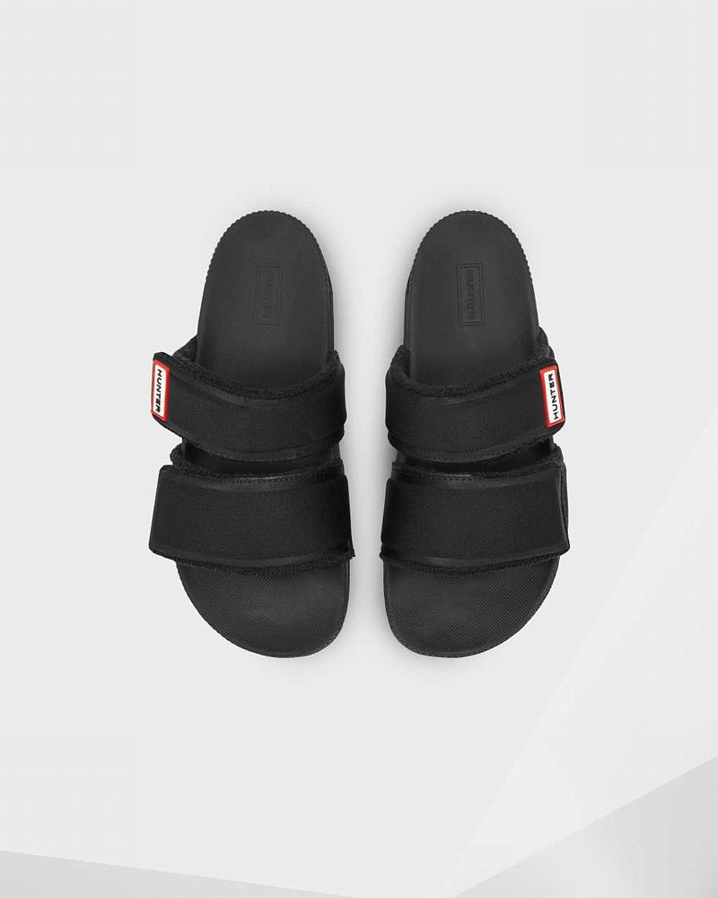 Chinelos Hunter Original Double Strap Feminino Pretas | 443719766