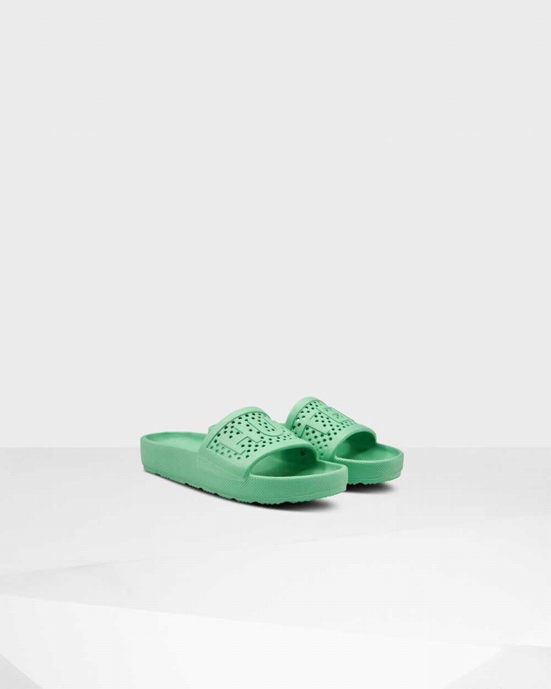 Chinelos Hunter Original Lightweight Moulded Feminino Verdes | 488401152