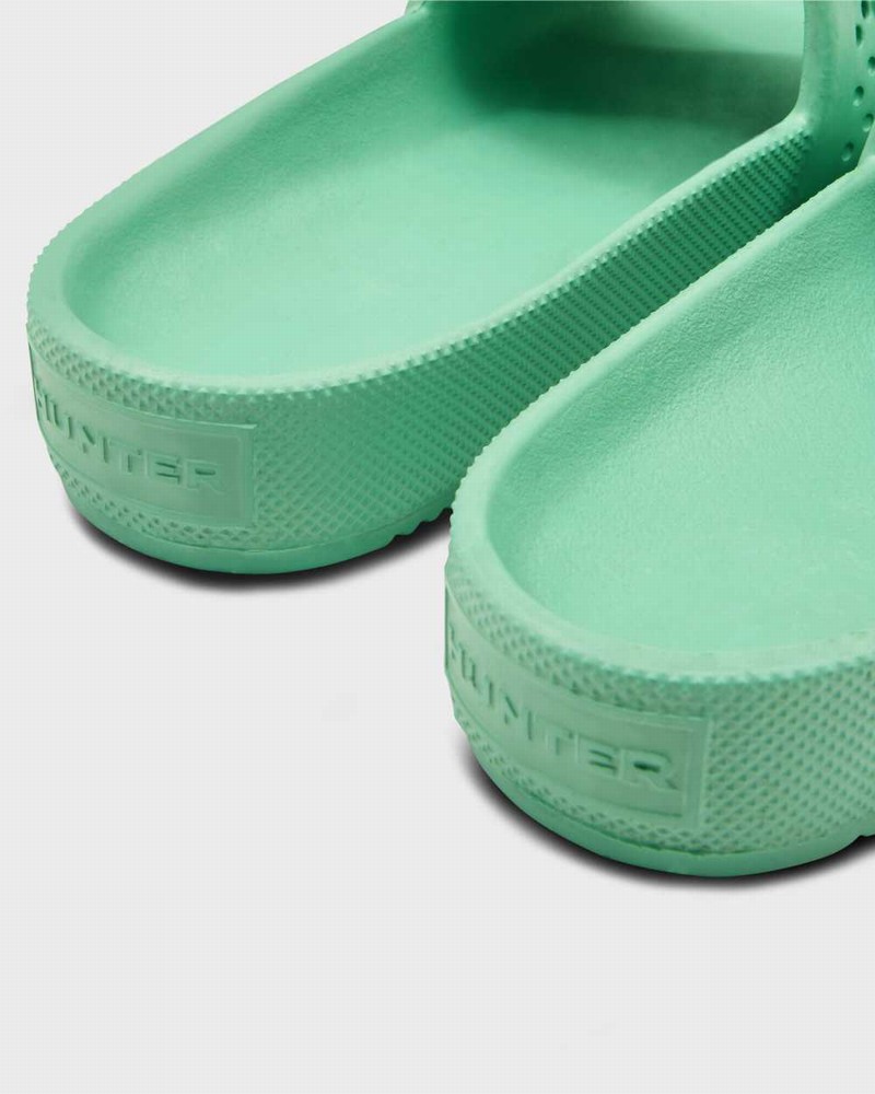 Chinelos Hunter Original Lightweight Moulded Feminino Verdes | 488401152