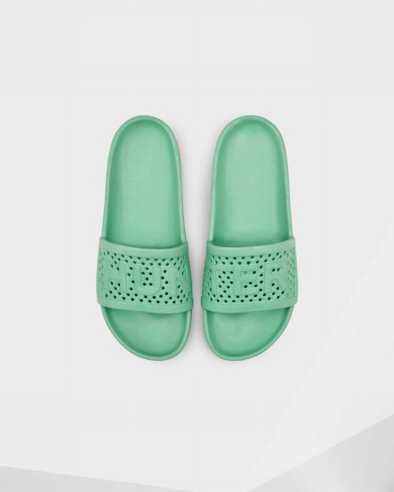 Chinelos Hunter Original Lightweight Moulded Feminino Verdes | 488401152
