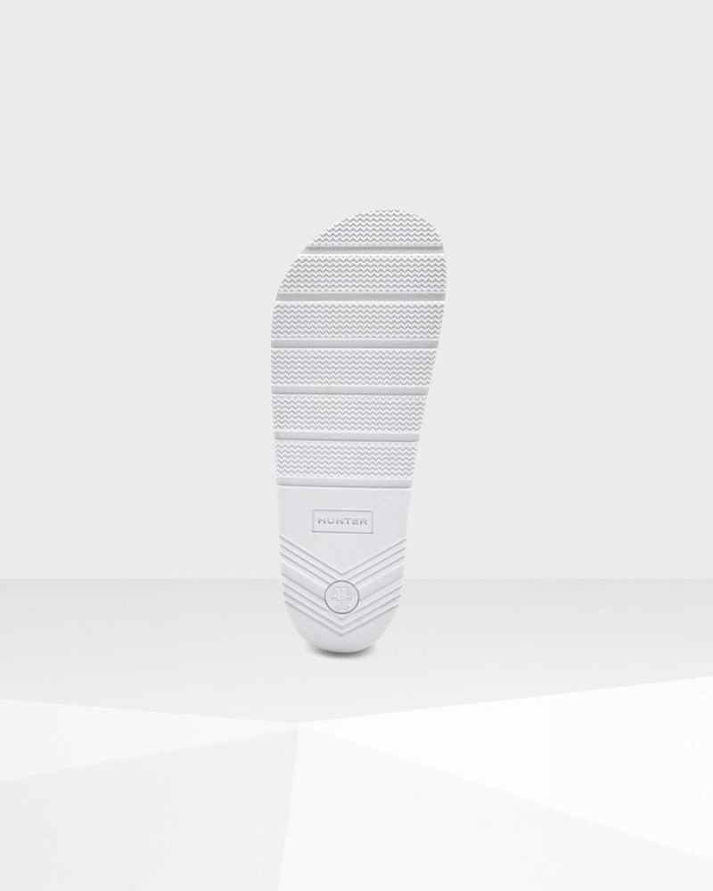 Chinelos Hunter Original Terry Towelling Logo Adjustable Feminino Branco | 49280793