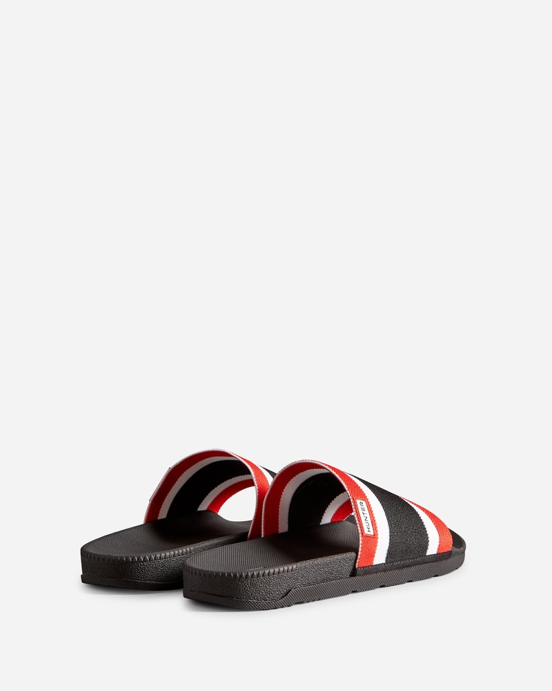 Chinelos Hunter Tri Colour Elastic Masculino Pretas | 386820145