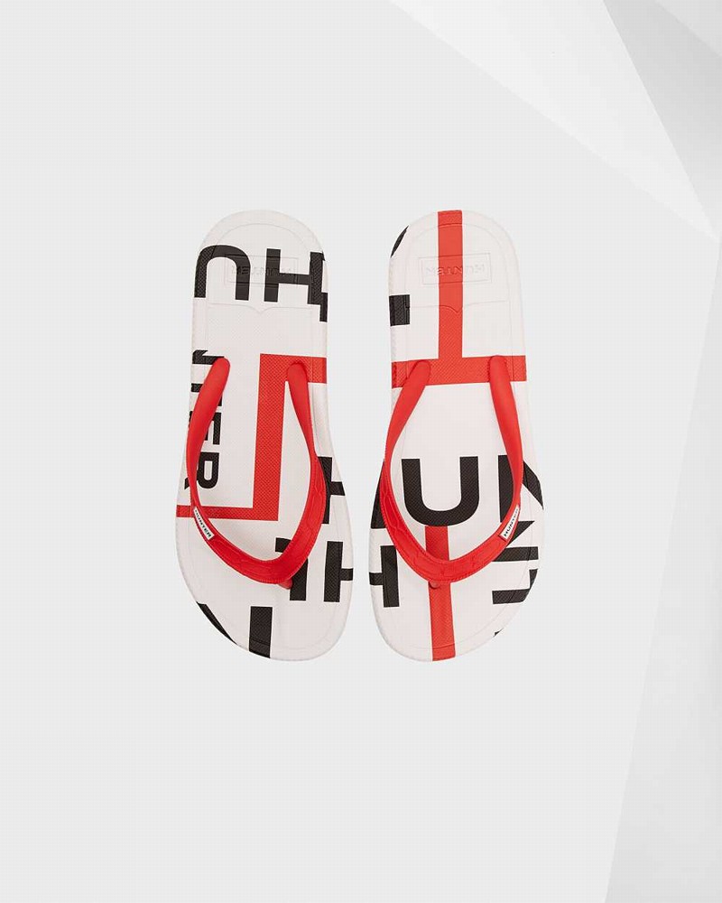 Chinelos de Dedo Hunter Original Exploded Logo Feminino Vermelhas | 490798860