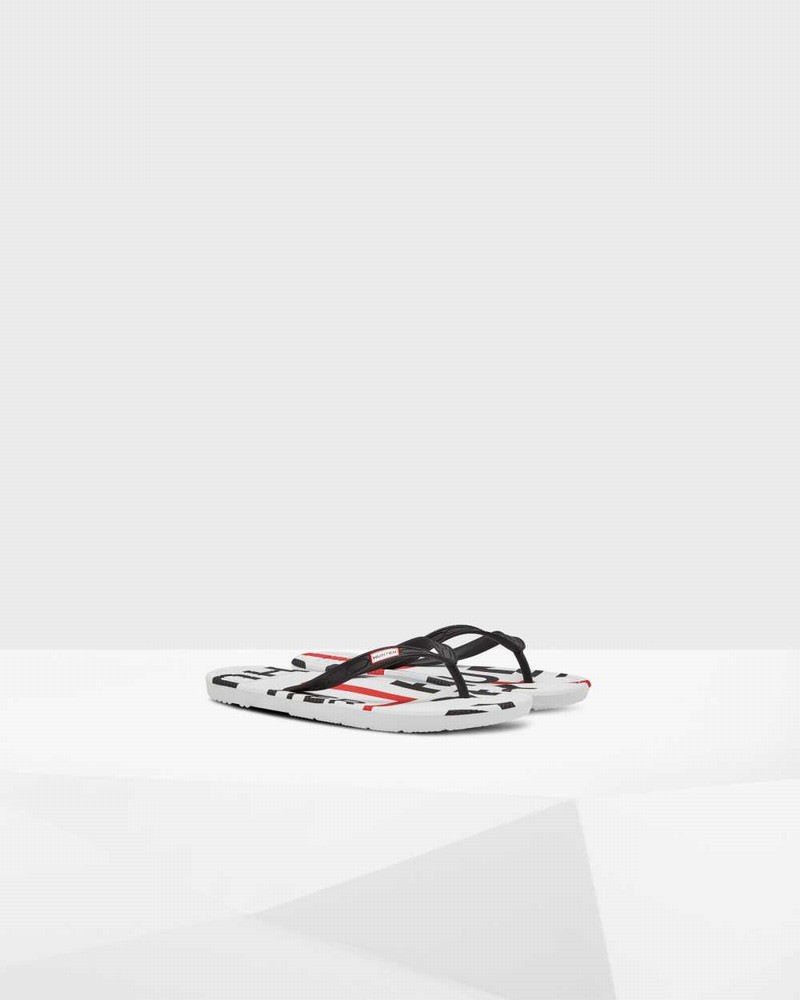 Chinelos de Dedo Hunter Original Exploded Logo Feminino Pretas | 695728267