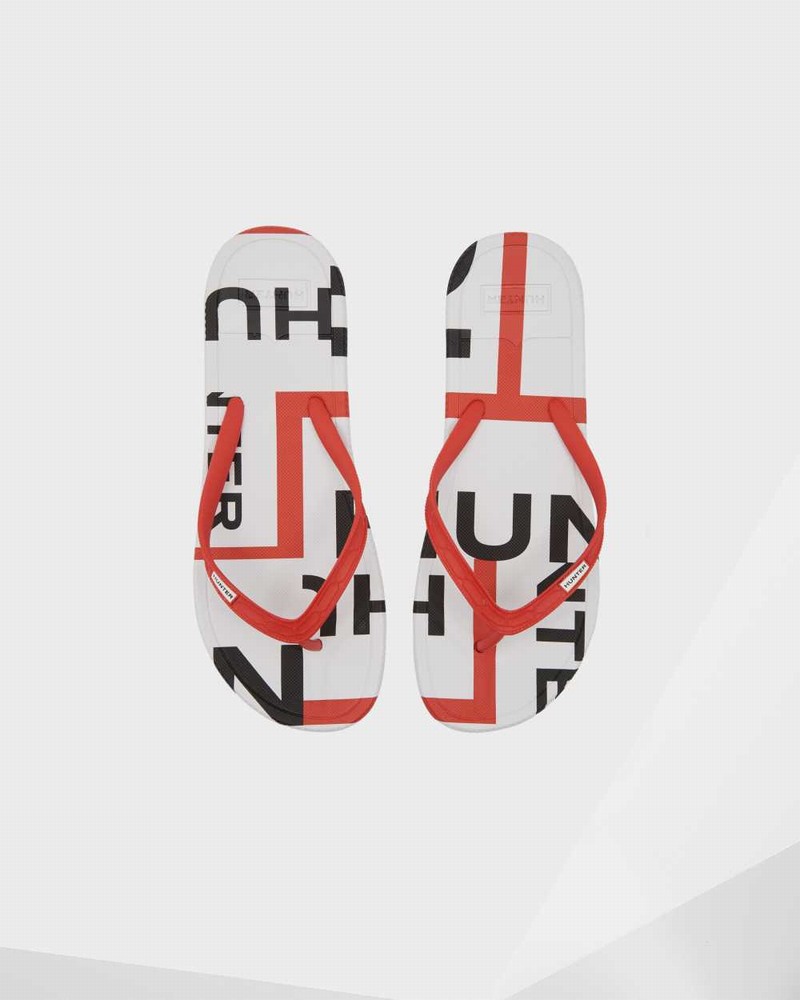Chinelos de Dedo Hunter Original Exploded Logo Masculino Vermelhas | 376992765