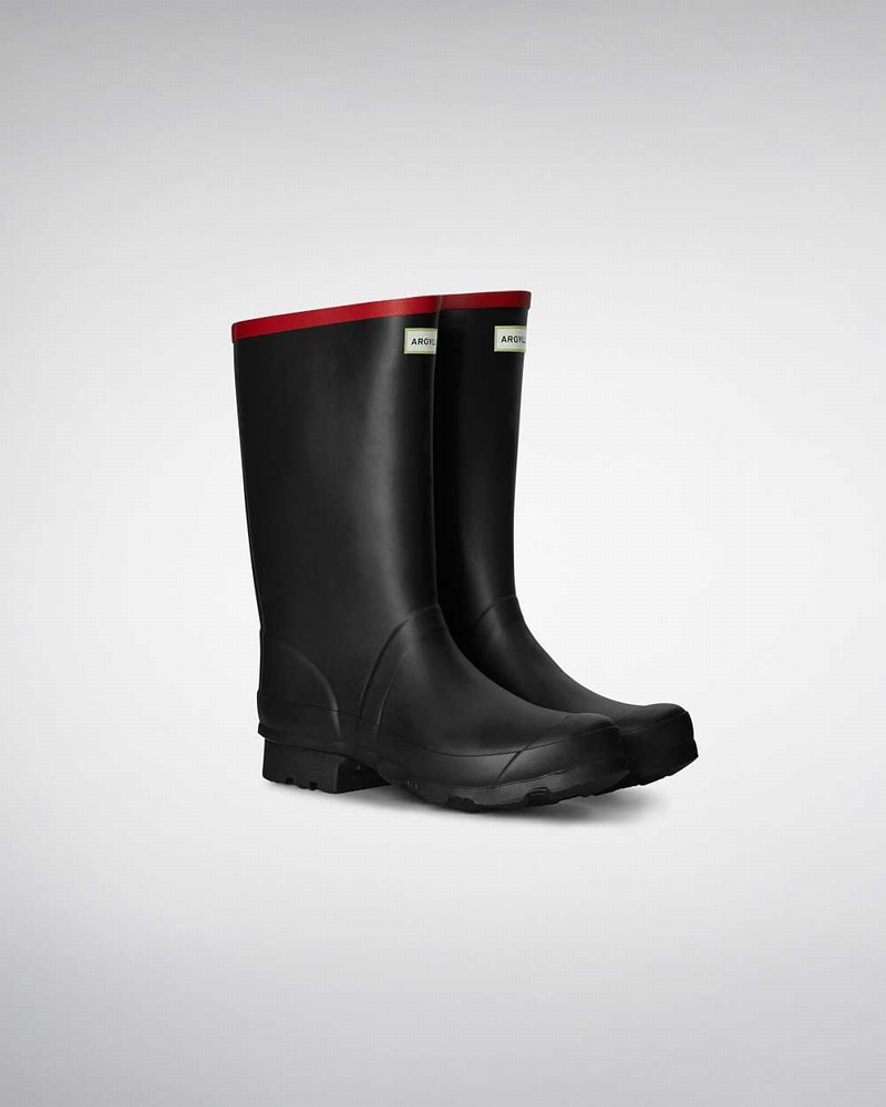 Galochas Hunter Argyll Short Feminino Pretas | 648695074